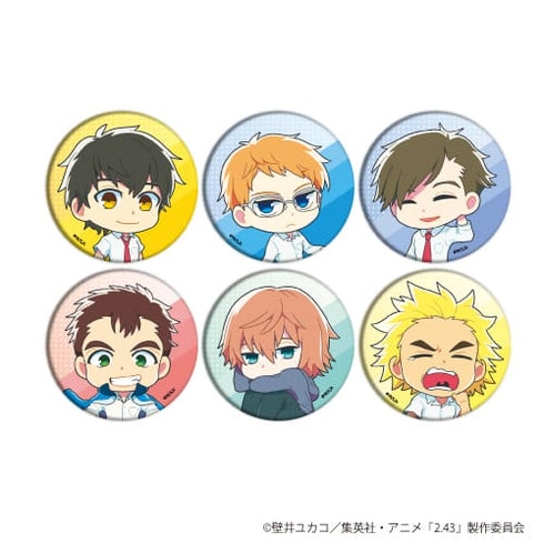 『2.43 清陰高校男子バレー部』缶バッジ 02 / (全6種)(ミニキャラ) BOX